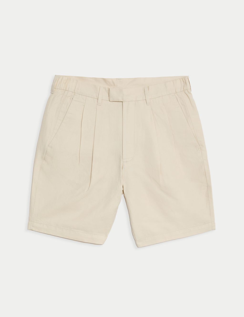 Linen Blend Pleat Front Shorts 1 of 6