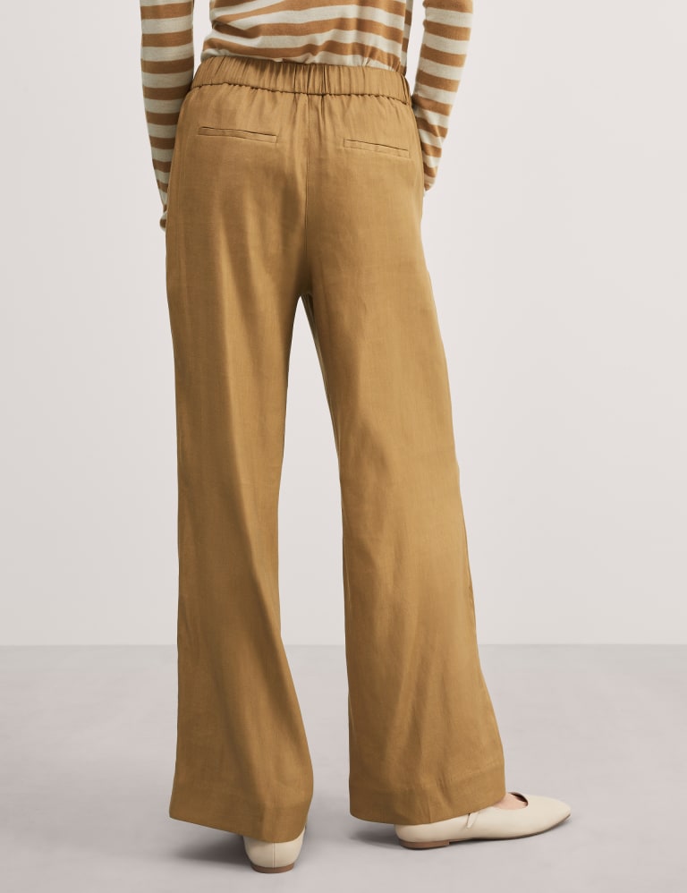 SUNE, Pleated Wide Cut Trousers, Bay Leaf