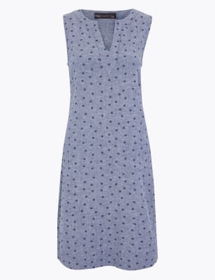 m&s linen dresses