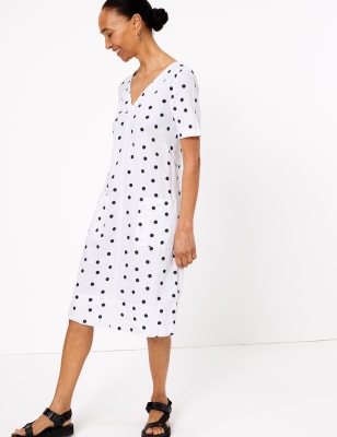 linen mix shift dresses uk