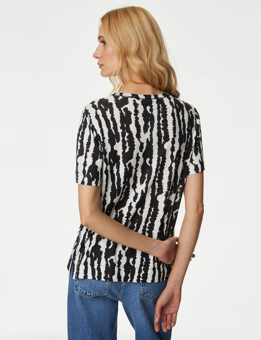 Linen Blend Printed Top 5 of 5