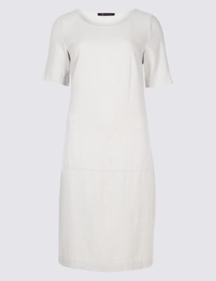 marks and spencer linen tunic dress
