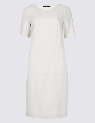 marks and spencer linen tunic dress