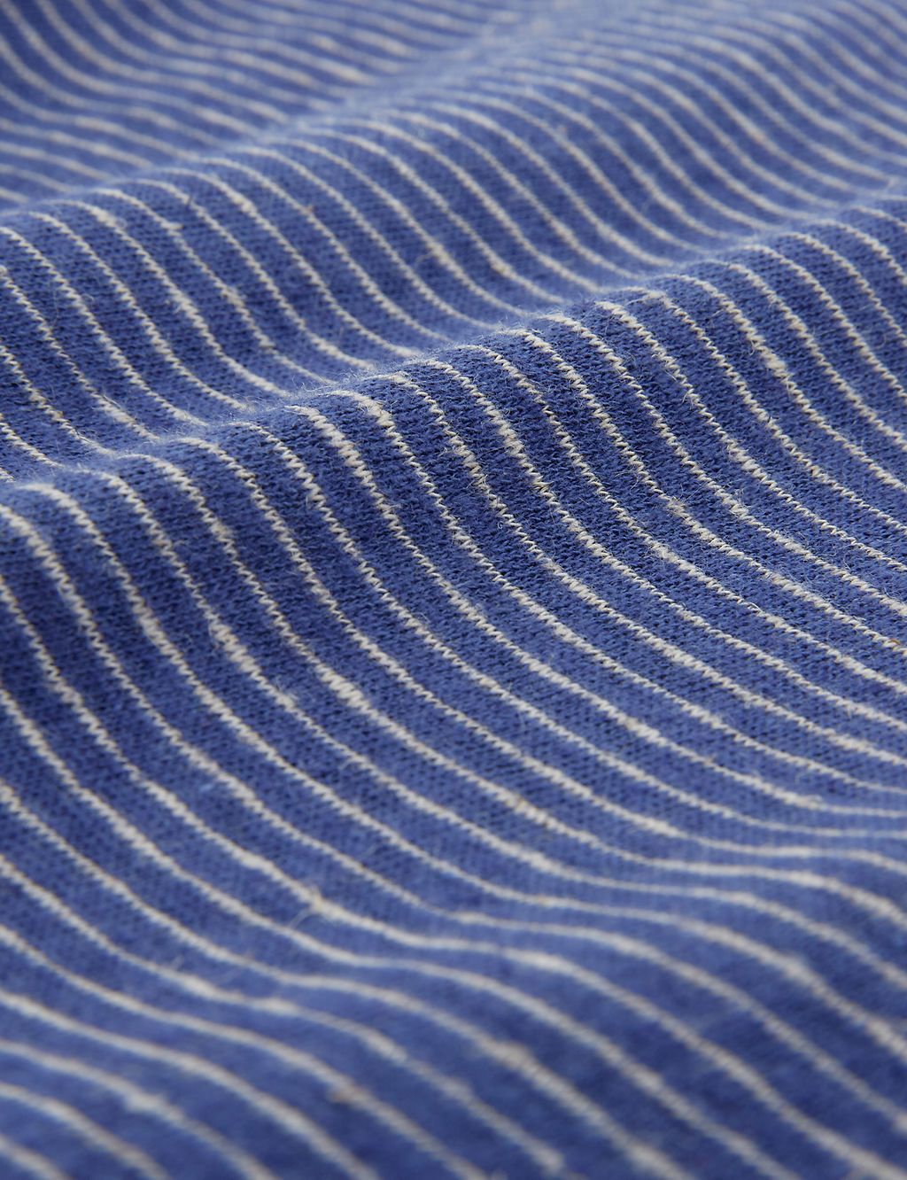 Linen Blend Striped Midi T-Shirt Dress 6 of 6