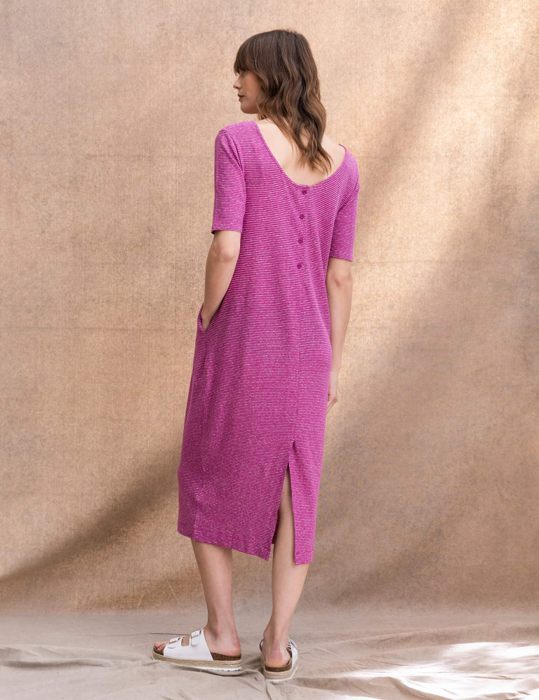 Linen t shirt dress sale