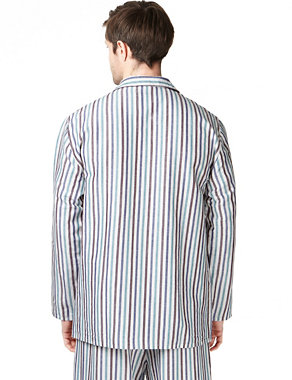 Linen Blend Striped Pyjamas Image 2 of 4