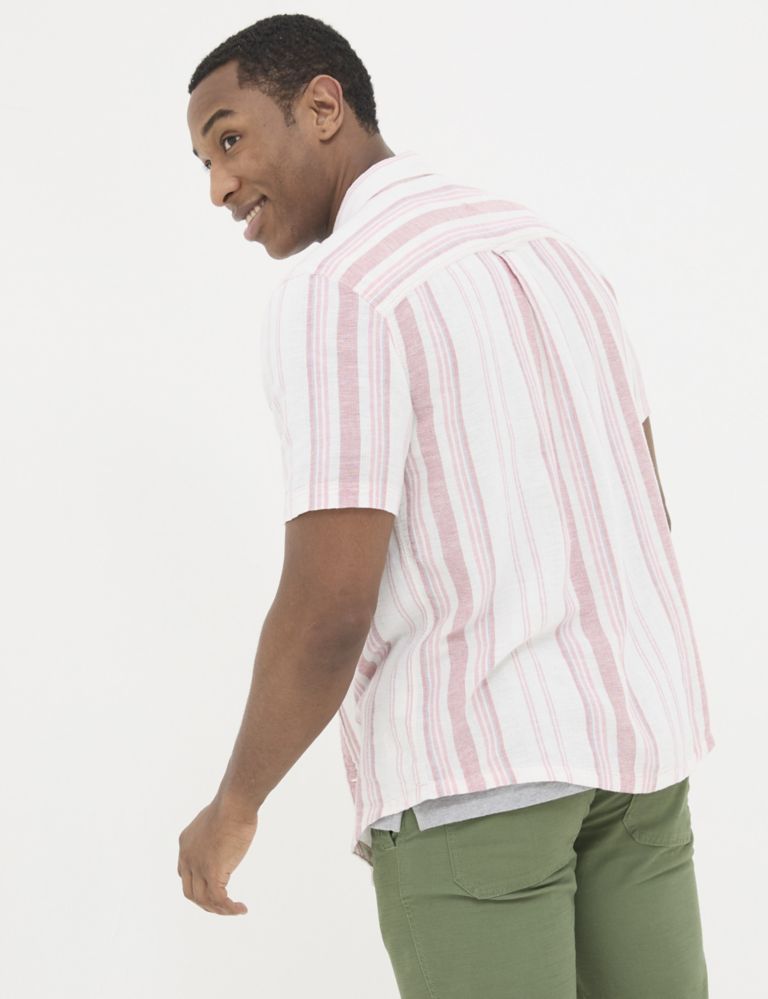 Linen Blend Striped Shirt 3 of 5