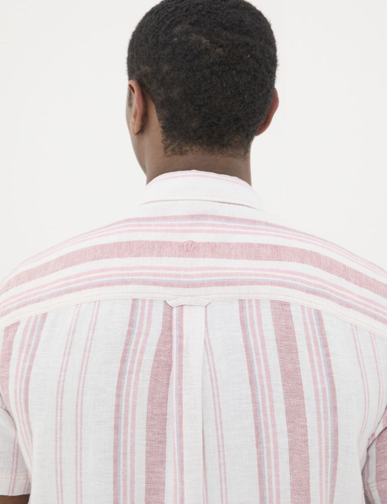 Linen Blend Striped Shirt 5 of 5