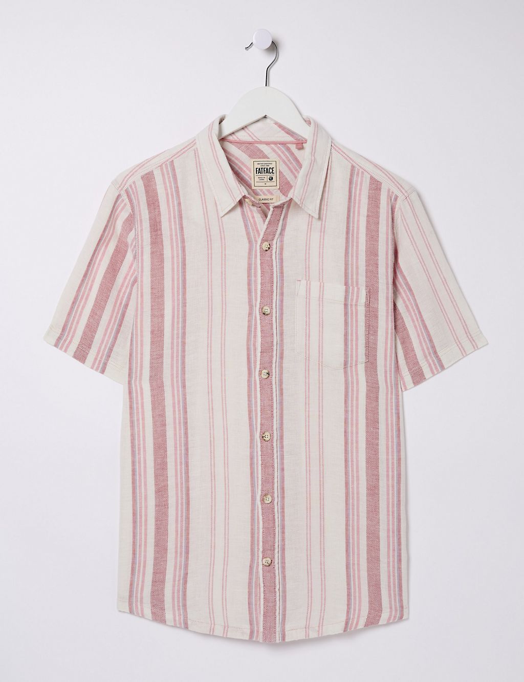 Linen Blend Striped Shirt 1 of 5