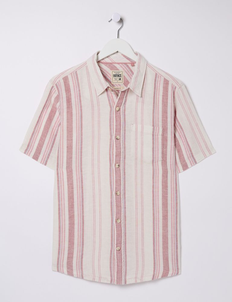 Linen Blend Striped Shirt 2 of 5