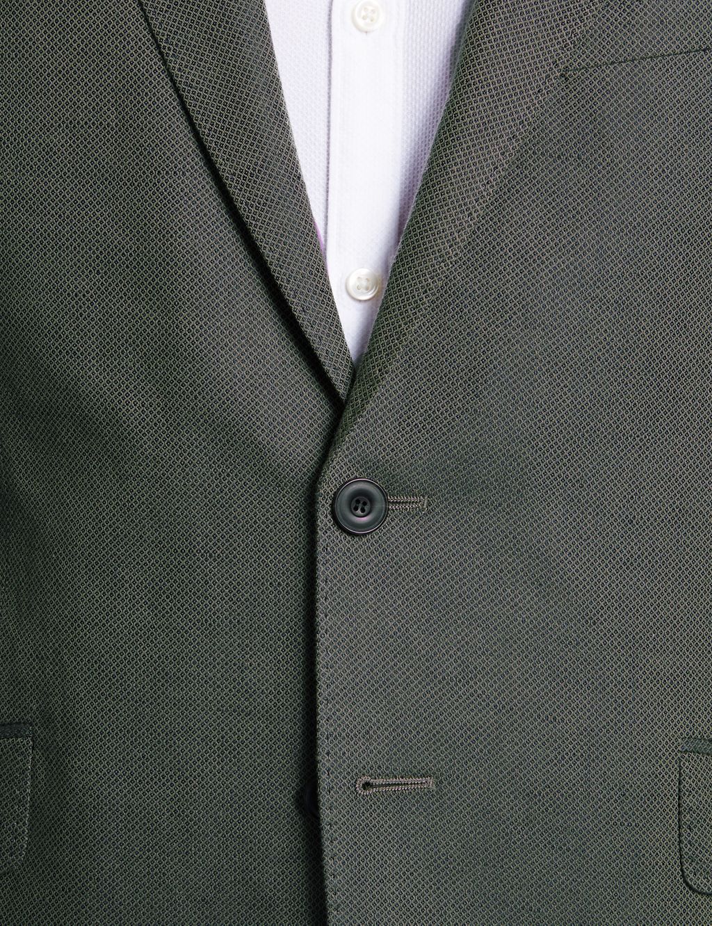 Linen Blend Tailored Fit 2 Button Jacket 5 of 8