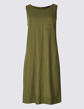 Linen Blend Tunic Dress Image 2 of 4