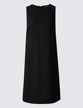 Linen Blend Tunic Dress Image 2 of 5