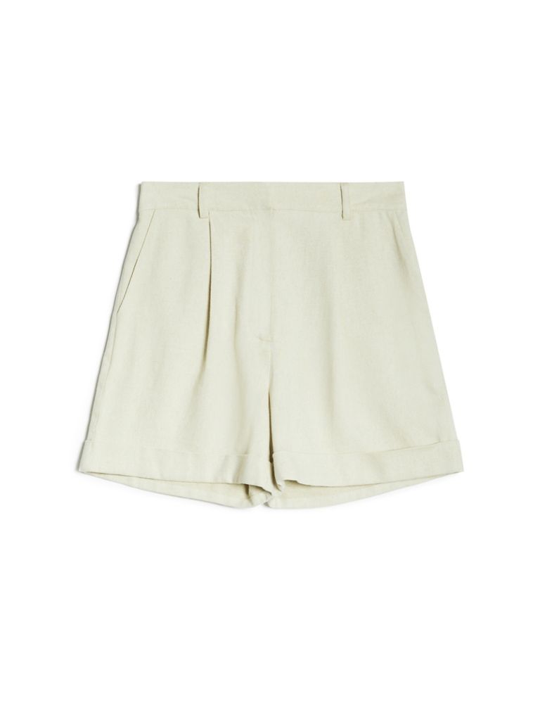 Linen Blend Twill Shorts 2 of 6