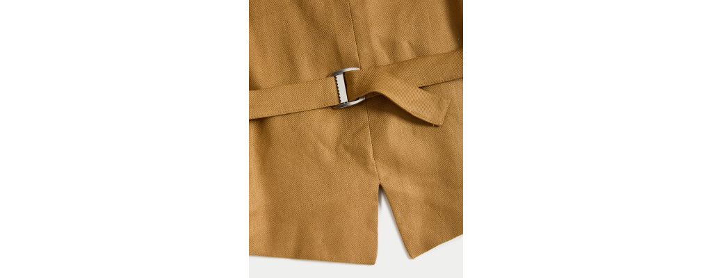 Linen Blend Waistcoat 9 of 9