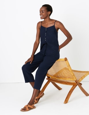 m&s linen jumpsuit