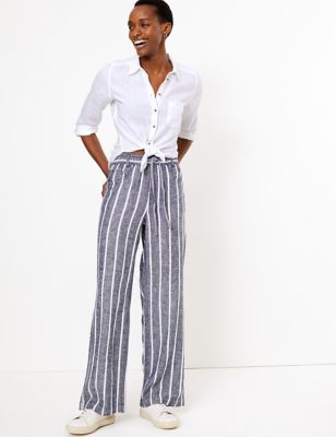 marks and spencer ladies summer trousers