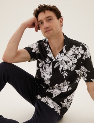 marks and spencer hawaiian shirt