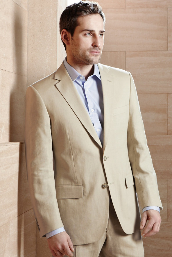 Linen Miracle™ Slim Fit 2 Button Jacket Image 1 of 1