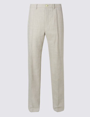 Linen Miracle Regular Fit Trousers Image 2 of 4