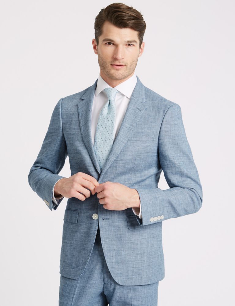 Linen Miracle Slim Fit Textured Jacket 3 of 8