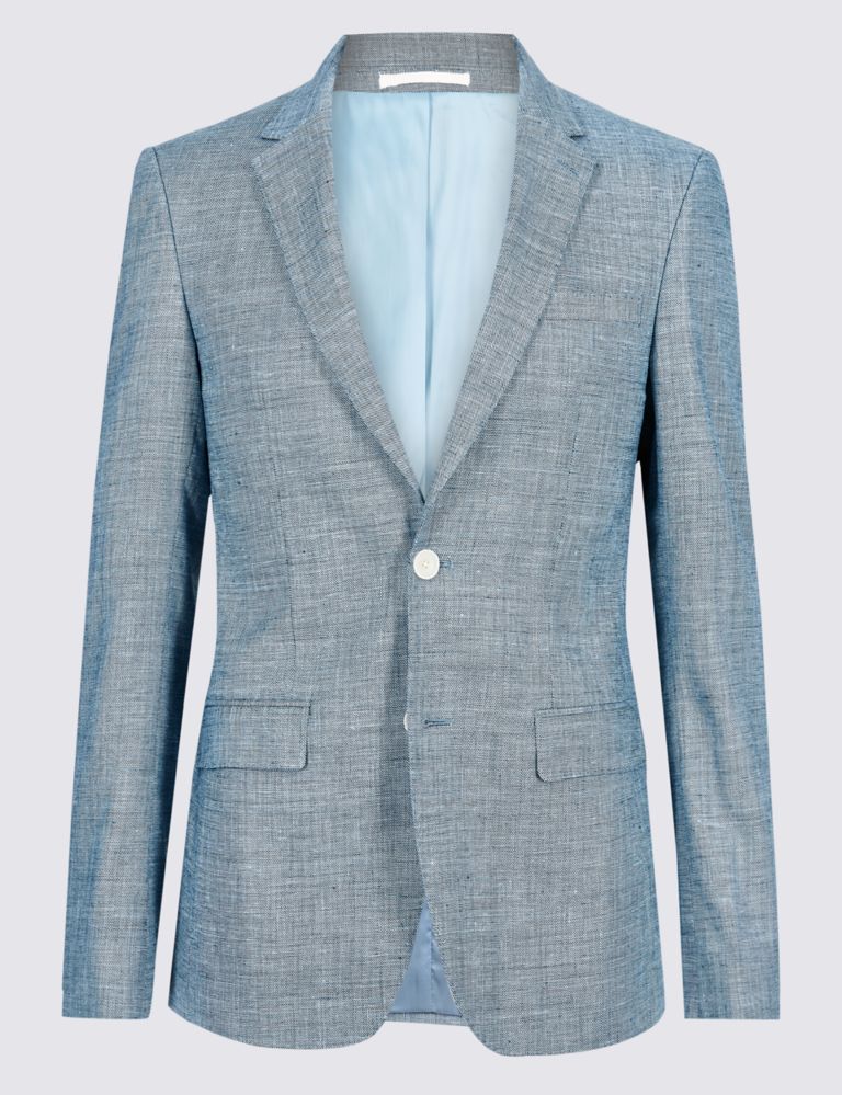 Linen Miracle Slim Fit Textured Jacket 2 of 8