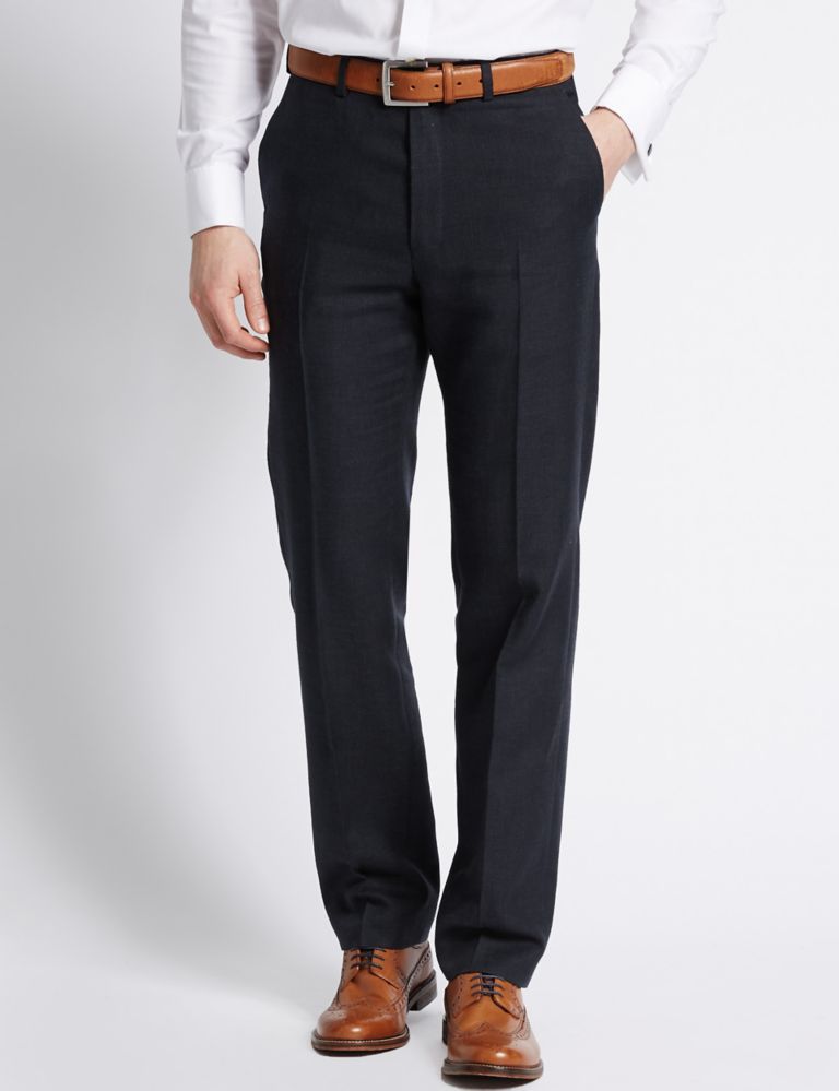 Linen Miracle Tailored Fit Trouser 1 of 4