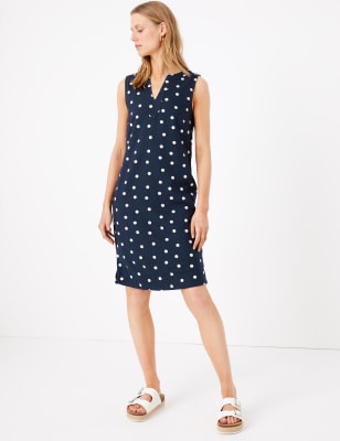 marks and spencer linen tunic dress