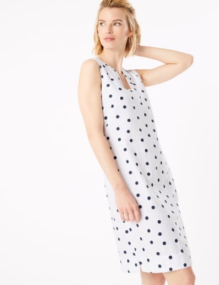 m&s spotty dress