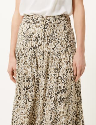 Animal print skirt outlet m&s