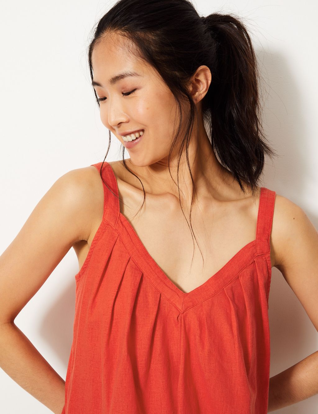 Linen Rich Camisole Top 2 of 4