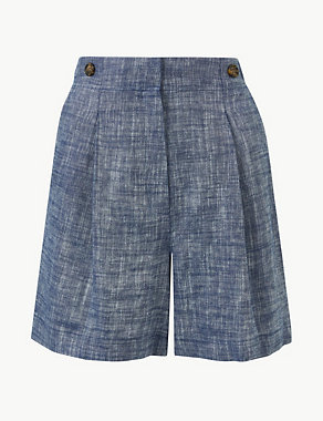 Linen Rich Casual Shorts Image 2 of 4