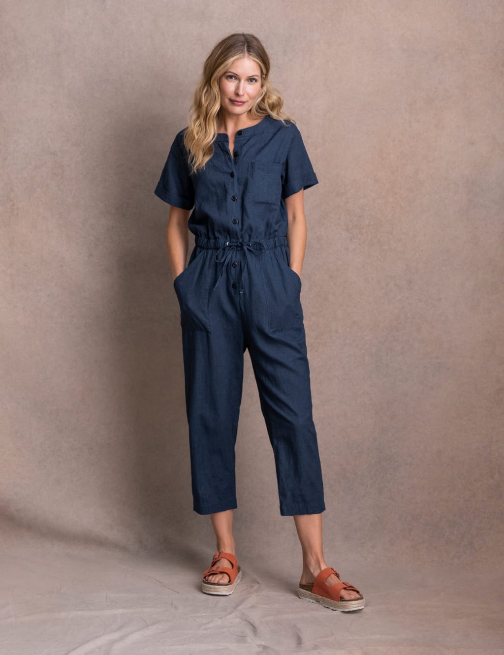Marks and spencer linen jumpsuit new arrivals