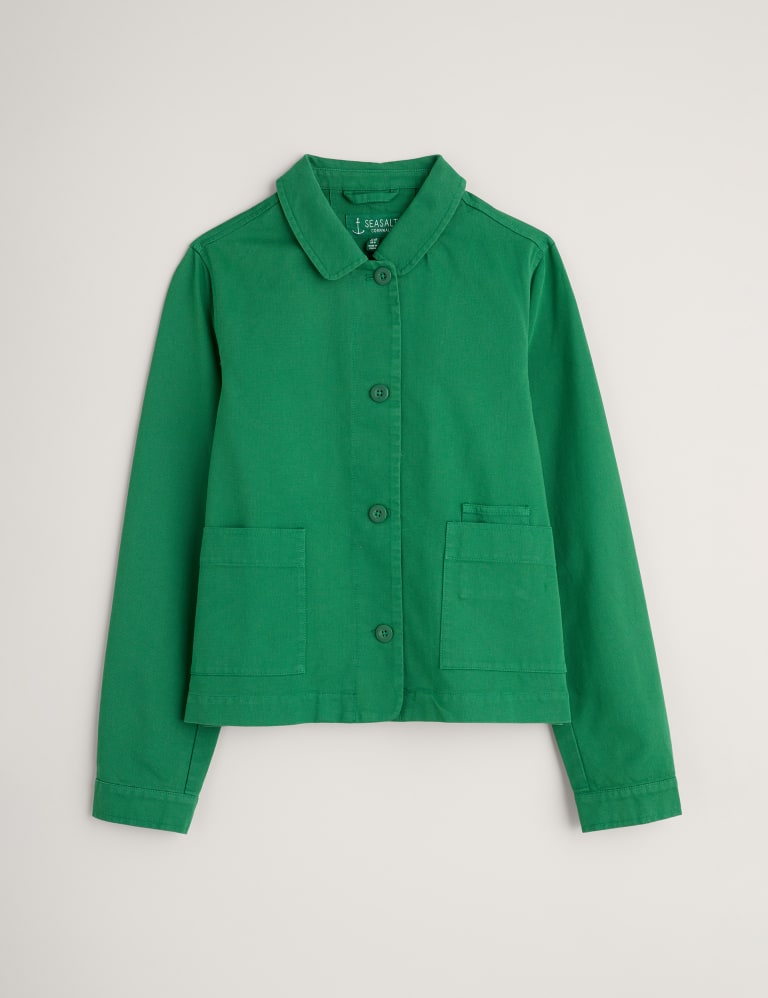 Linen Rich Collared Jacket Seasalt Cornwall M S