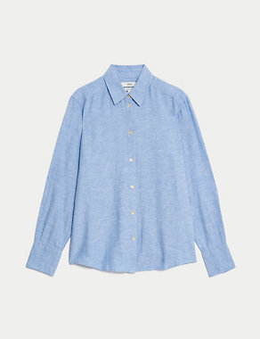 Linen Rich Collared Shirt Image 2 of 5