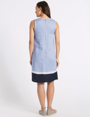 Marks and spencer linen tunic clearance dress