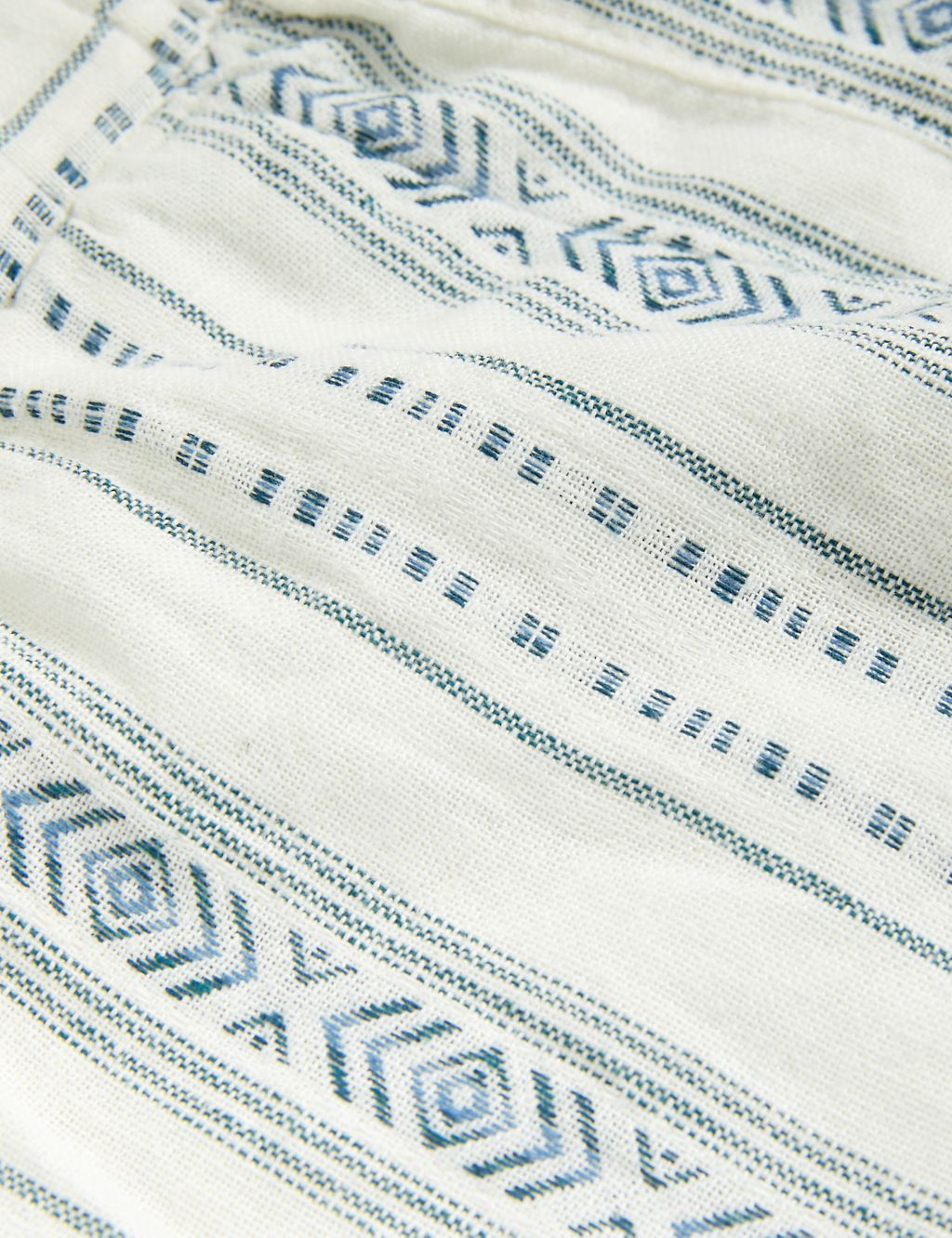 Linen Rich Elasticated Waist Striped Shorts 5 of 7