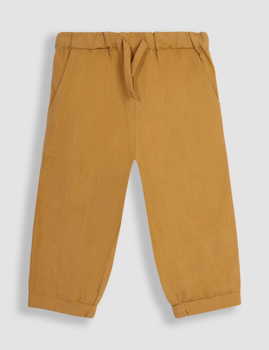 Linen Rich Elasticated Waist Trousers (6 Mths-7 Yrs) 1 of 4