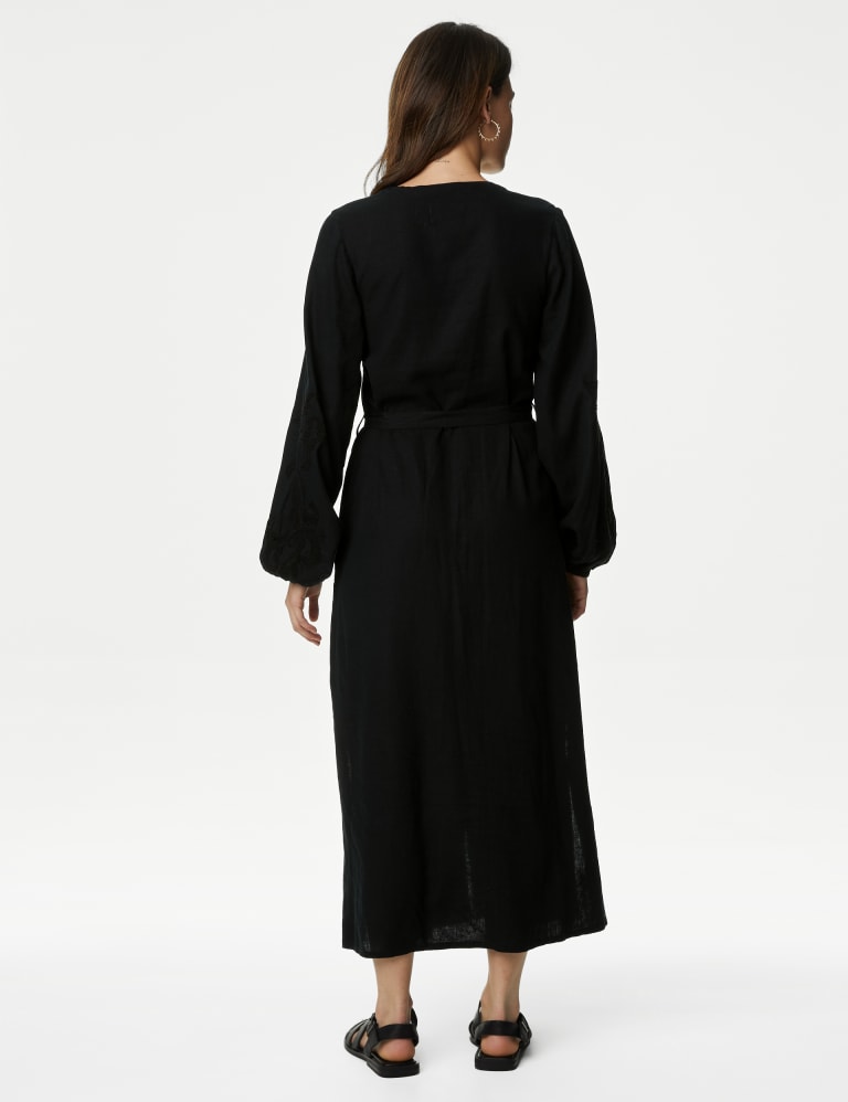 M&s black midi dress shop
