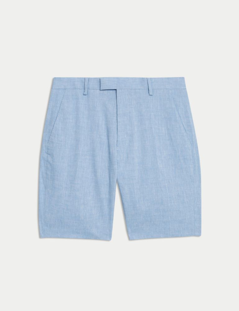 Linen Rich Flat Front Shorts 2 of 6