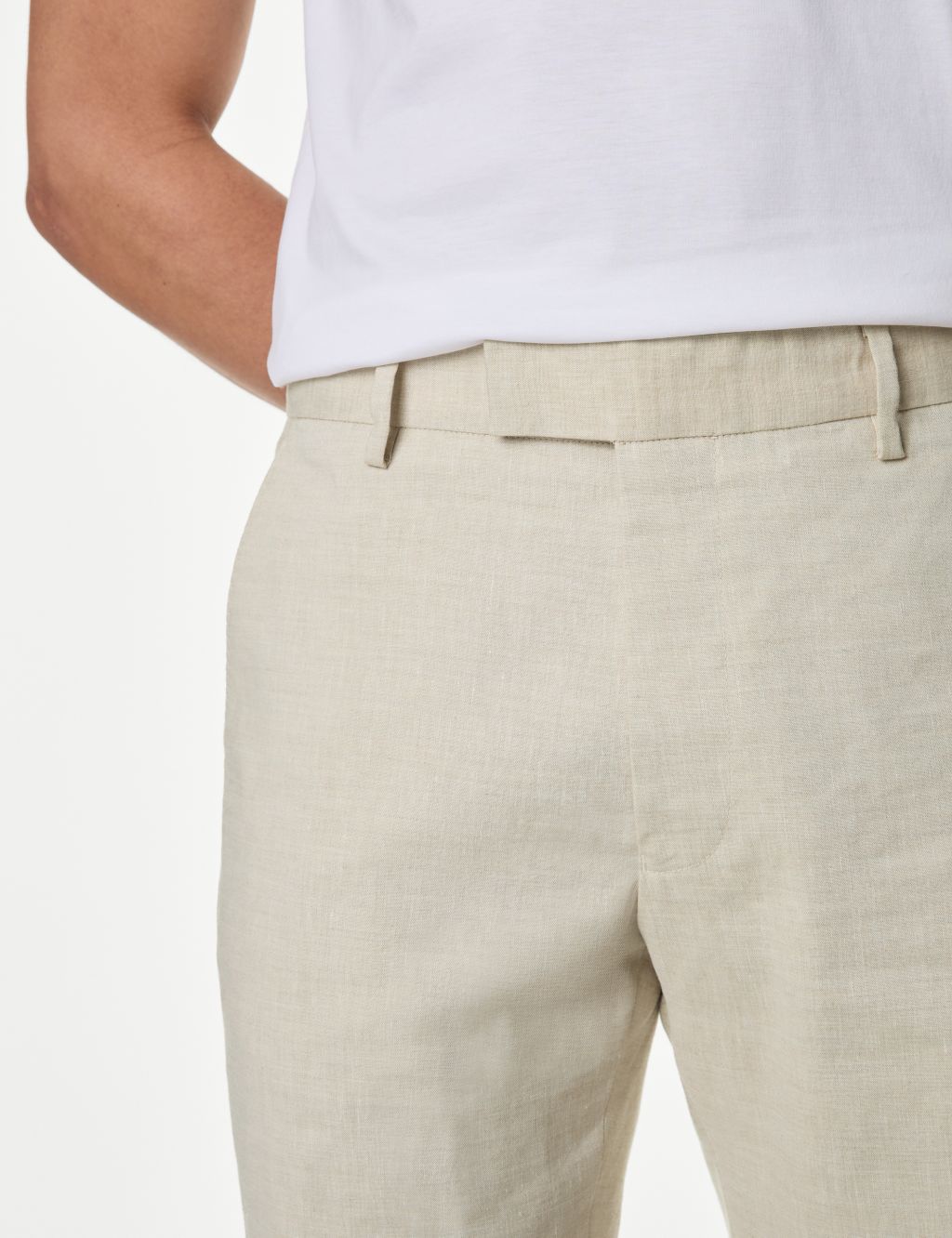 Linen Rich Flat Front Shorts 6 of 7