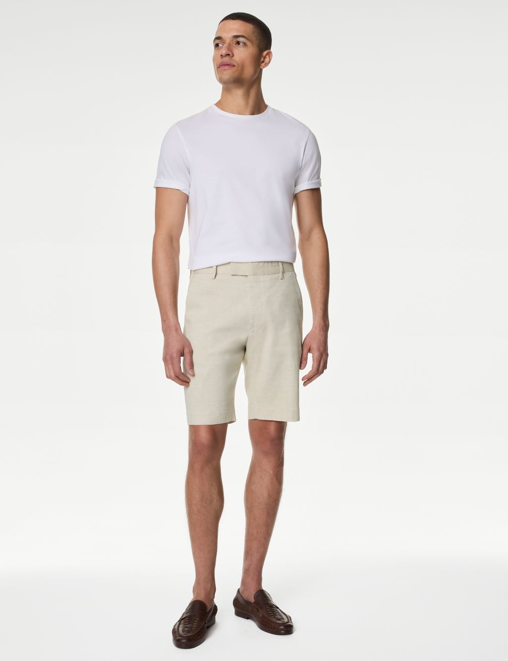 Linen Rich Flat Front Shorts 4 of 7
