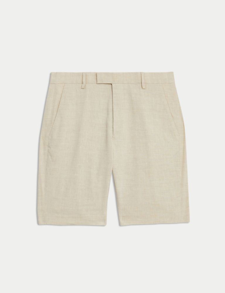 Linen Rich Flat Front Shorts 3 of 7