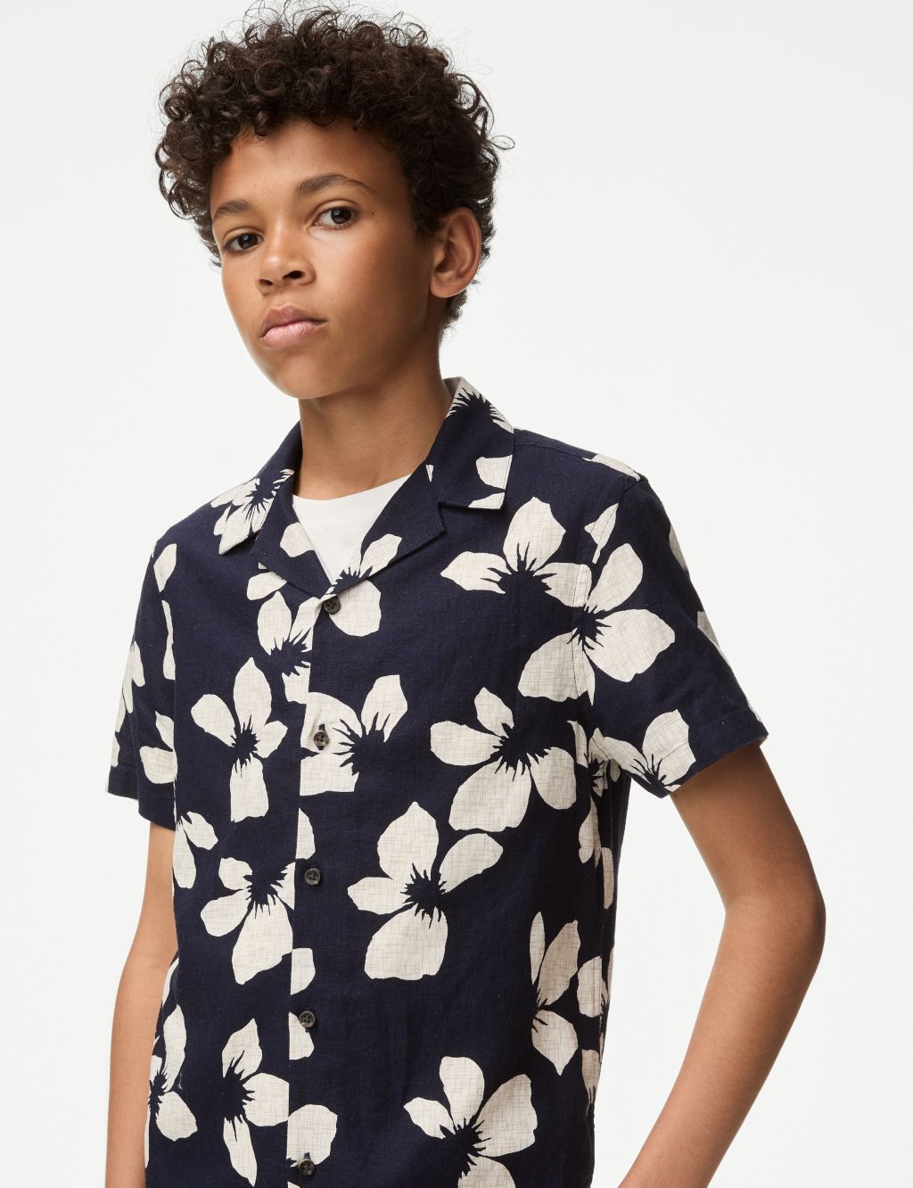 Linen Rich Floral Mini Me Shirt (6-16 Yrs) 3 of 6