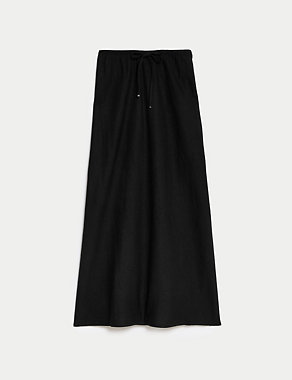 Linen Rich Maxi Skirt Image 2 of 6