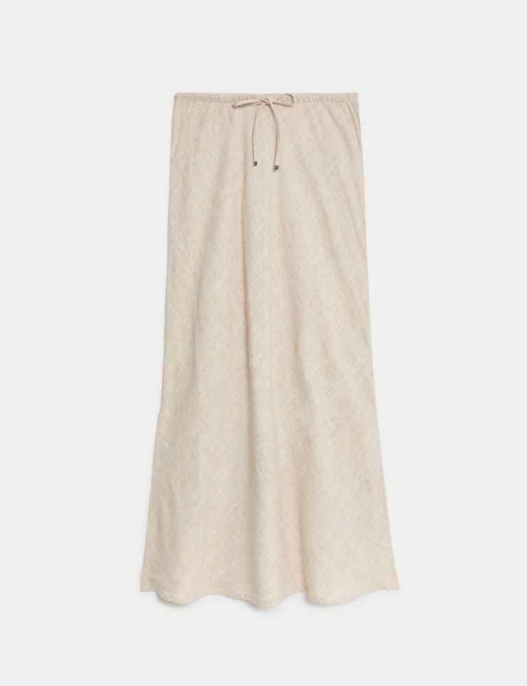 Linen Rich Maxi Skirt 2 of 5