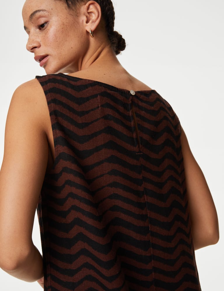 Round neck printed daily shift dress cheap