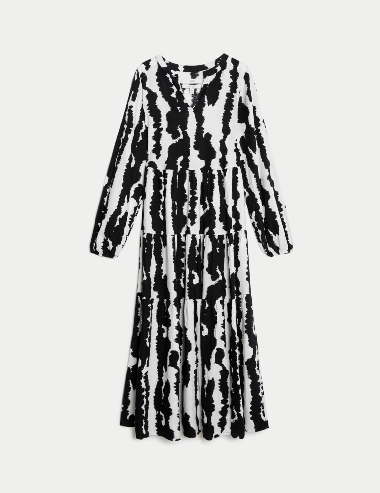M&s black and white dress 2025