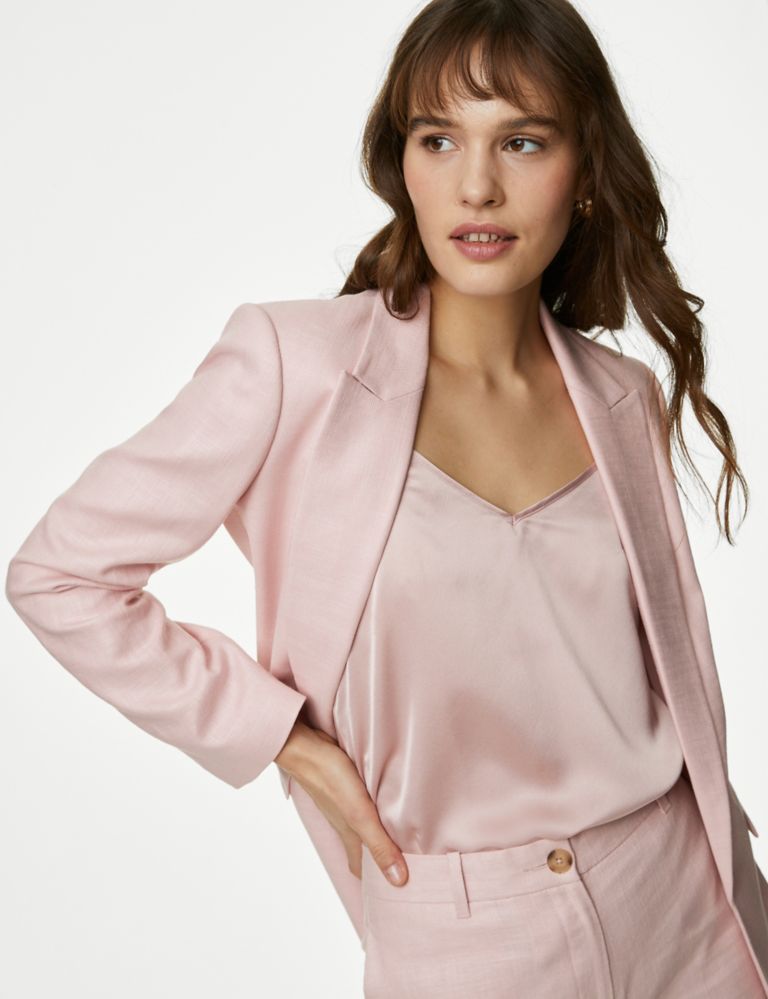 Linen Rich Relaxed Single Breasted Blazer 7 of 8