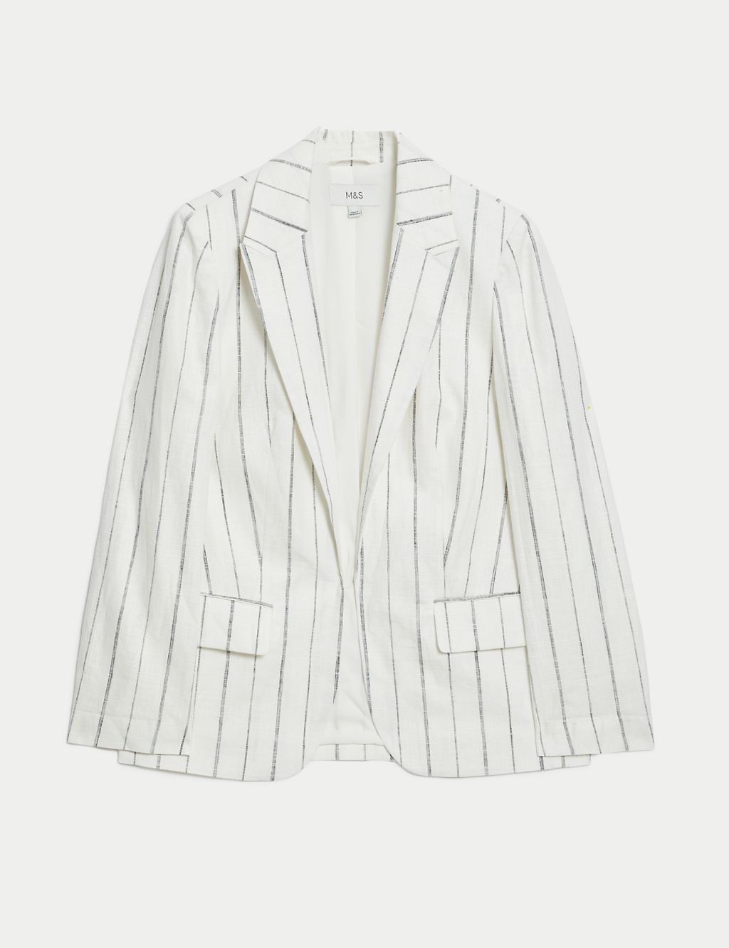 Linen Rich Relaxed Striped Blazer 1 of 7